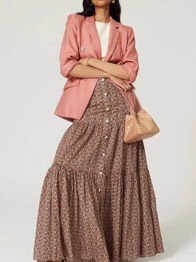 Veronica Beard “Odile” Dickey Jacket – Rosewood Pink, Size 6